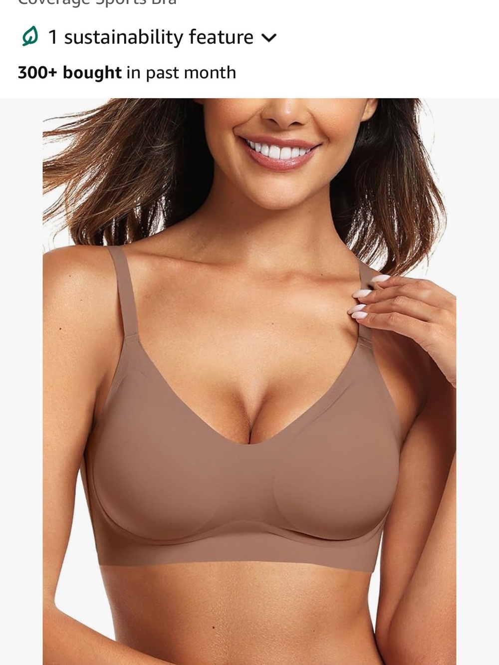 Seamless Wireless Comfort Bra - Brown